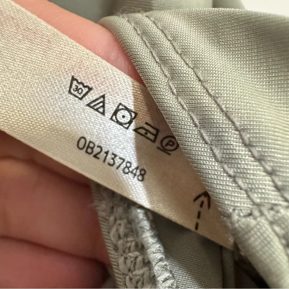 Free People When & Where Laurel Oak Bodysuit Olive Green Drapey Sleek Sleeveless - Picture 12 of 13